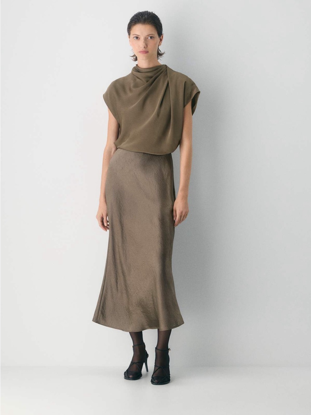 ARITZIA BABATON Slip Midi Skirt